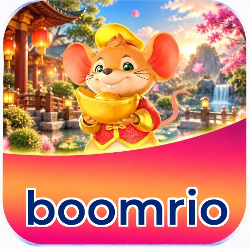 Interface da plataforma boomrio mostrando slots populares e bônus de boas-vindas